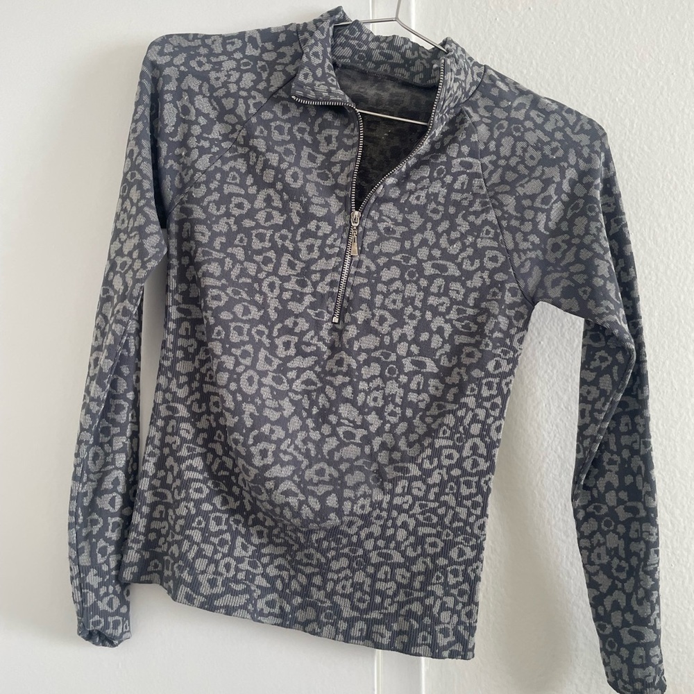 FP Movement Leopard Half-Zip Pullover